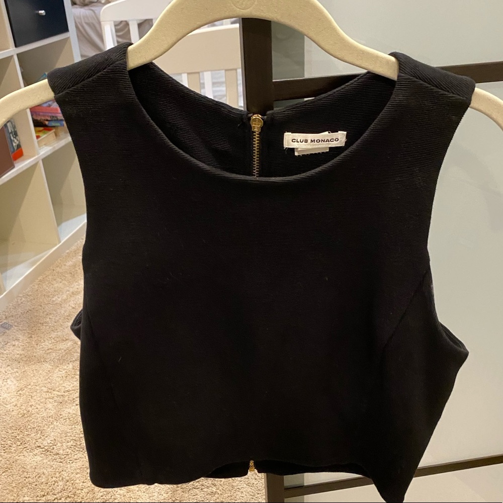 Club Monaco Sleevless Crop Top